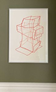 waxcrayon on primed paper, 55,8 x 42 cm, 2023