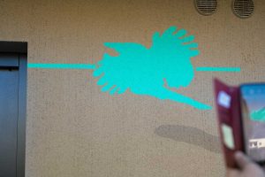 Wandarbeit mit fliegenden Wesen
